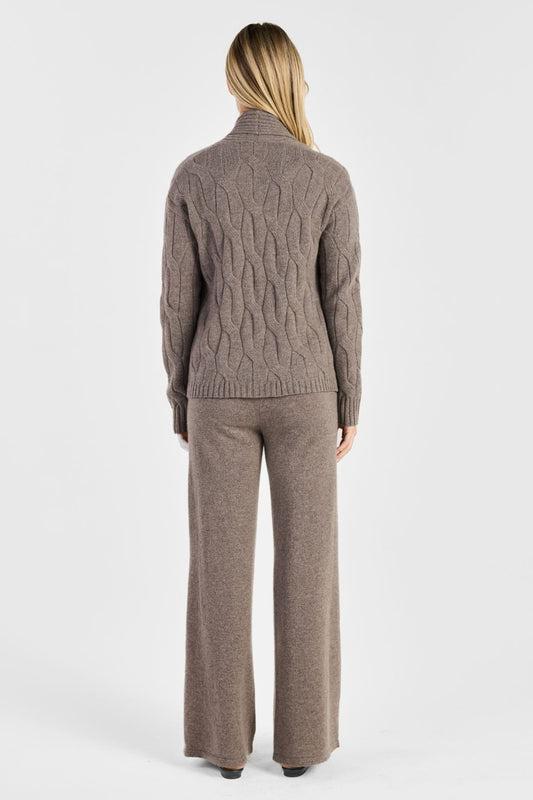 SHAWL CABLE CARDIGAN