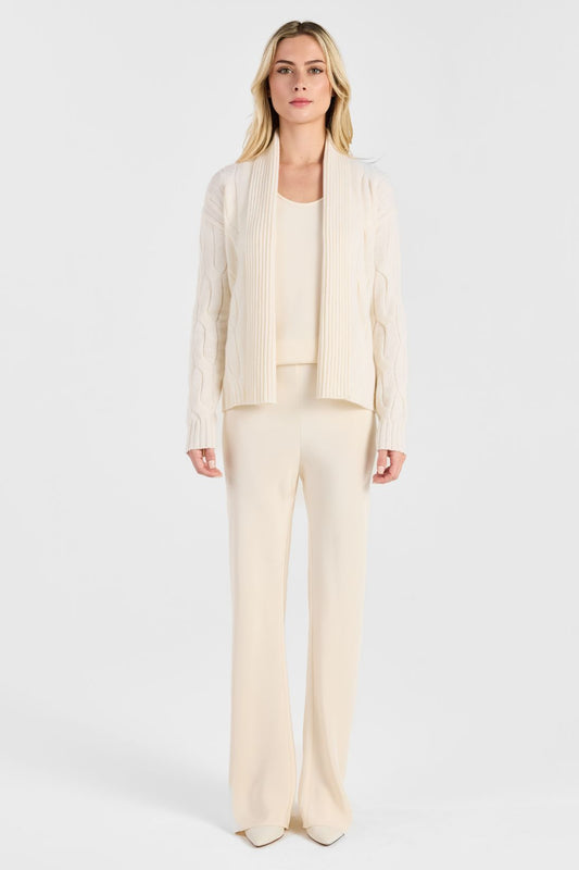 SHAWL CABLE CARDIGAN