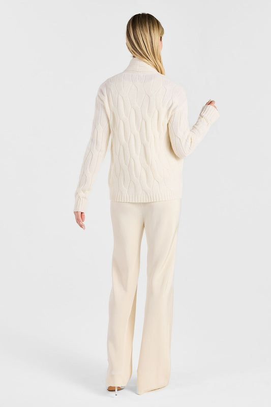 SHAWL CABLE CARDIGAN