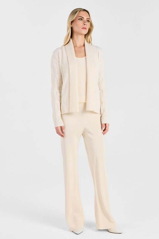 SHAWL CABLE CARDIGAN