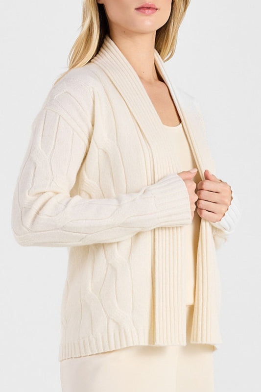 SHAWL CABLE CARDIGAN