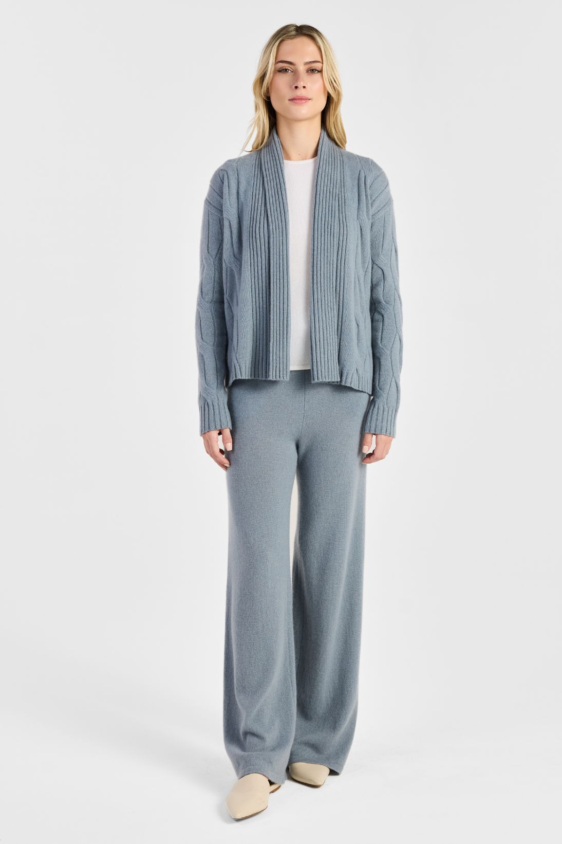 SHAWL CABLE CARDIGAN