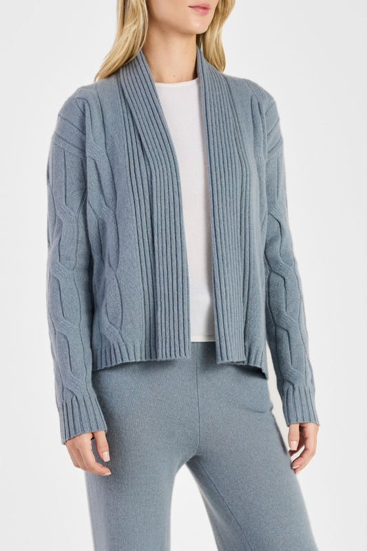 SHAWL CABLE CARDIGAN