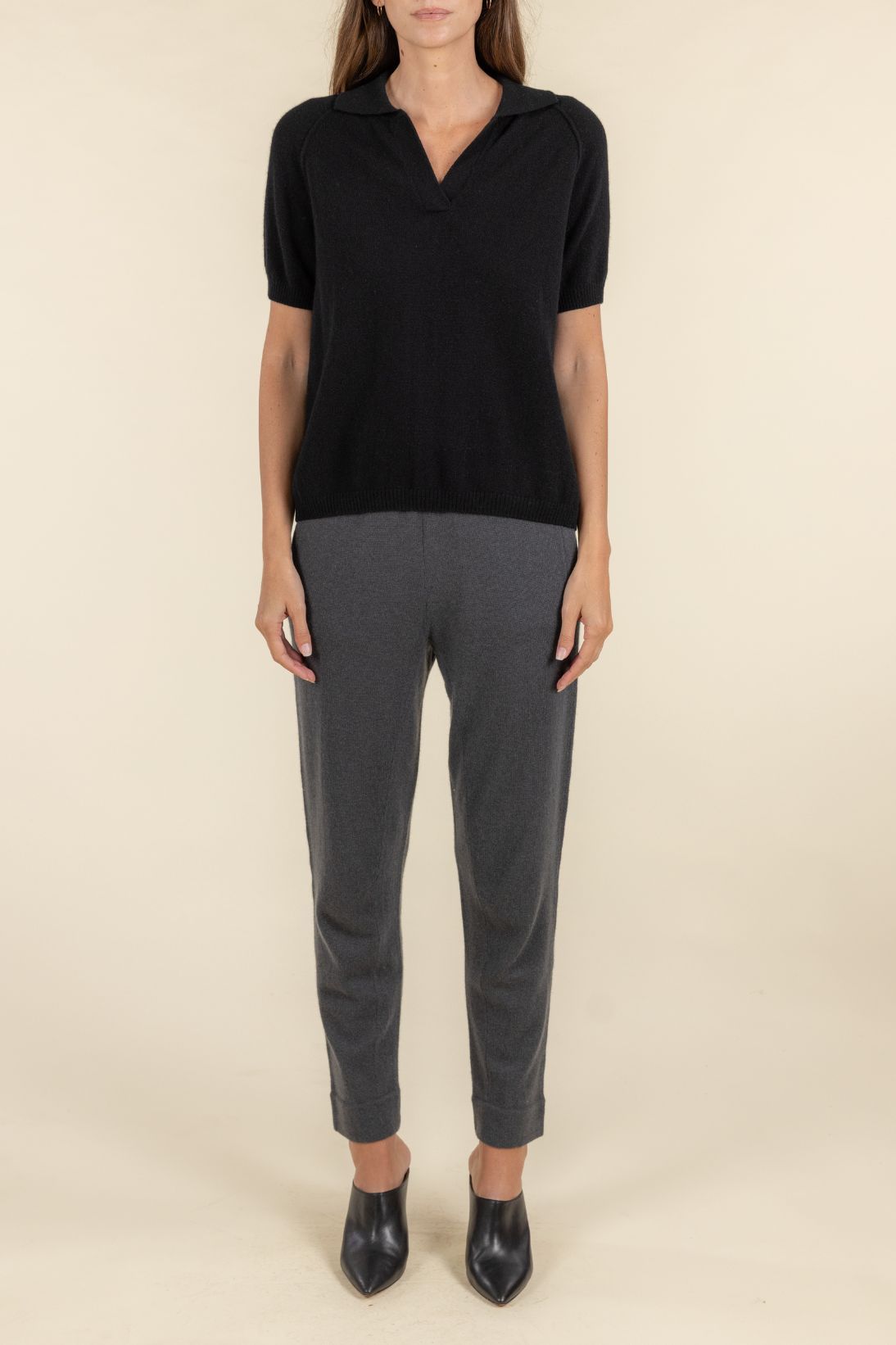 SHORT SLEEVE POLO TOP