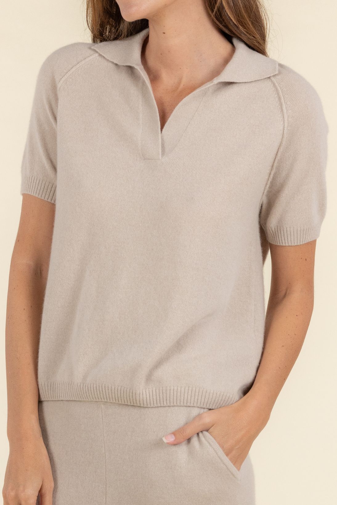 SHORT SLEEVE POLO TOP