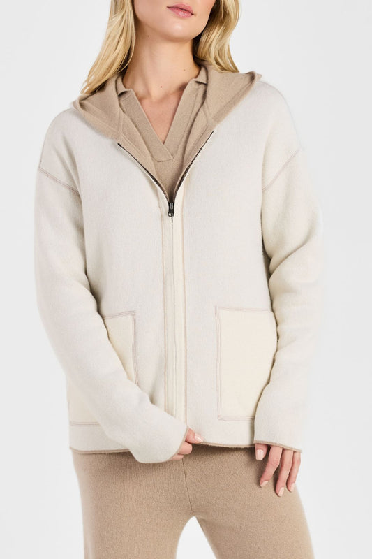 REVERSIBLE FULL-ZIP HOODIE