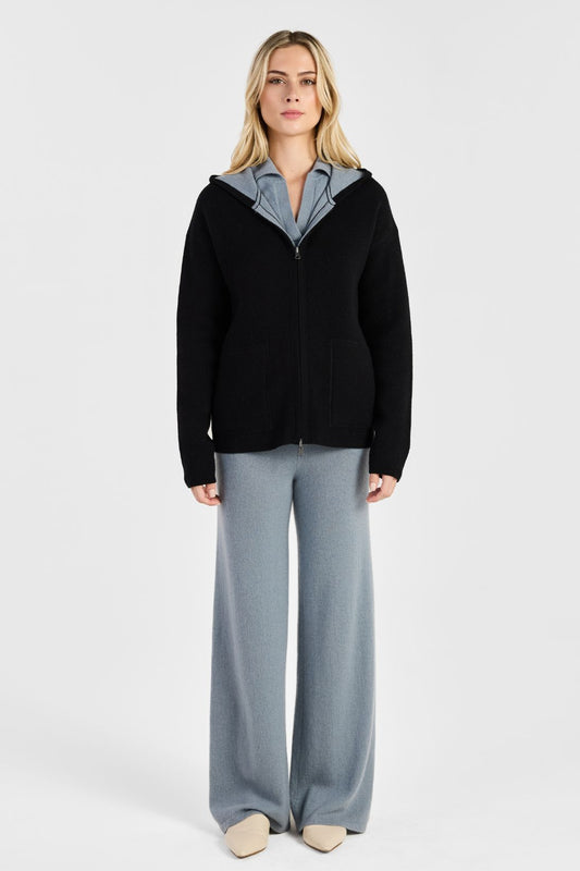 REVERSIBLE FULL-ZIP HOODIE