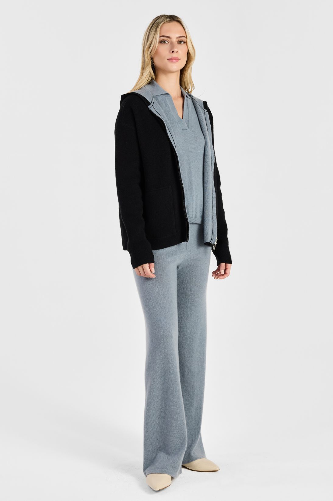 REVERSIBLE FULL-ZIP HOODIE