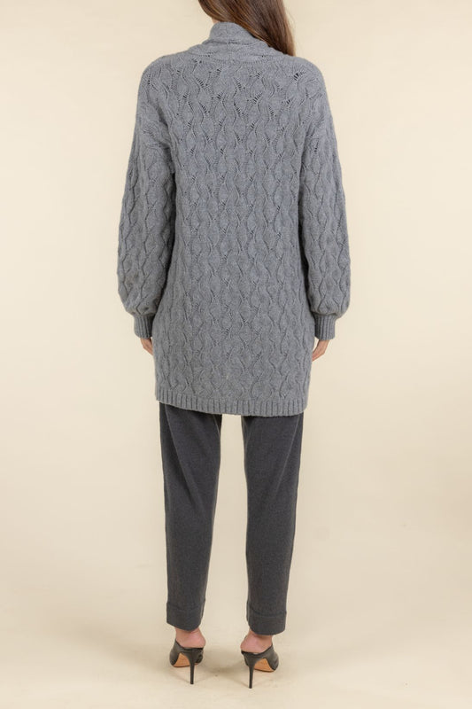 SUSTAINABLE CASHMERE CABLE CARDIGAN