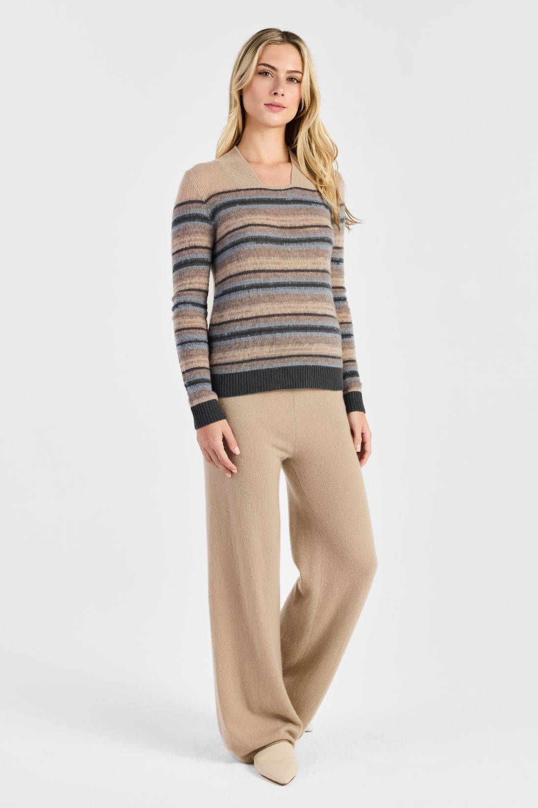 SQUARE NECK STRIPE TOP