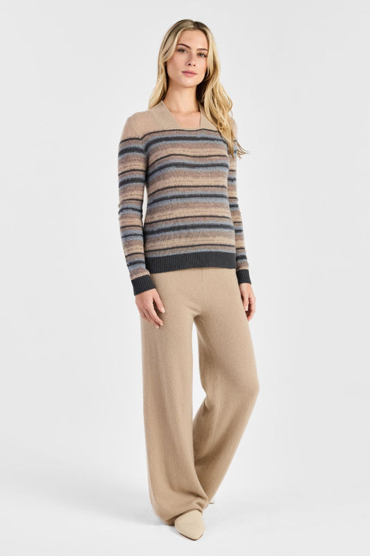 SQUARE NECK STRIPE TOP
