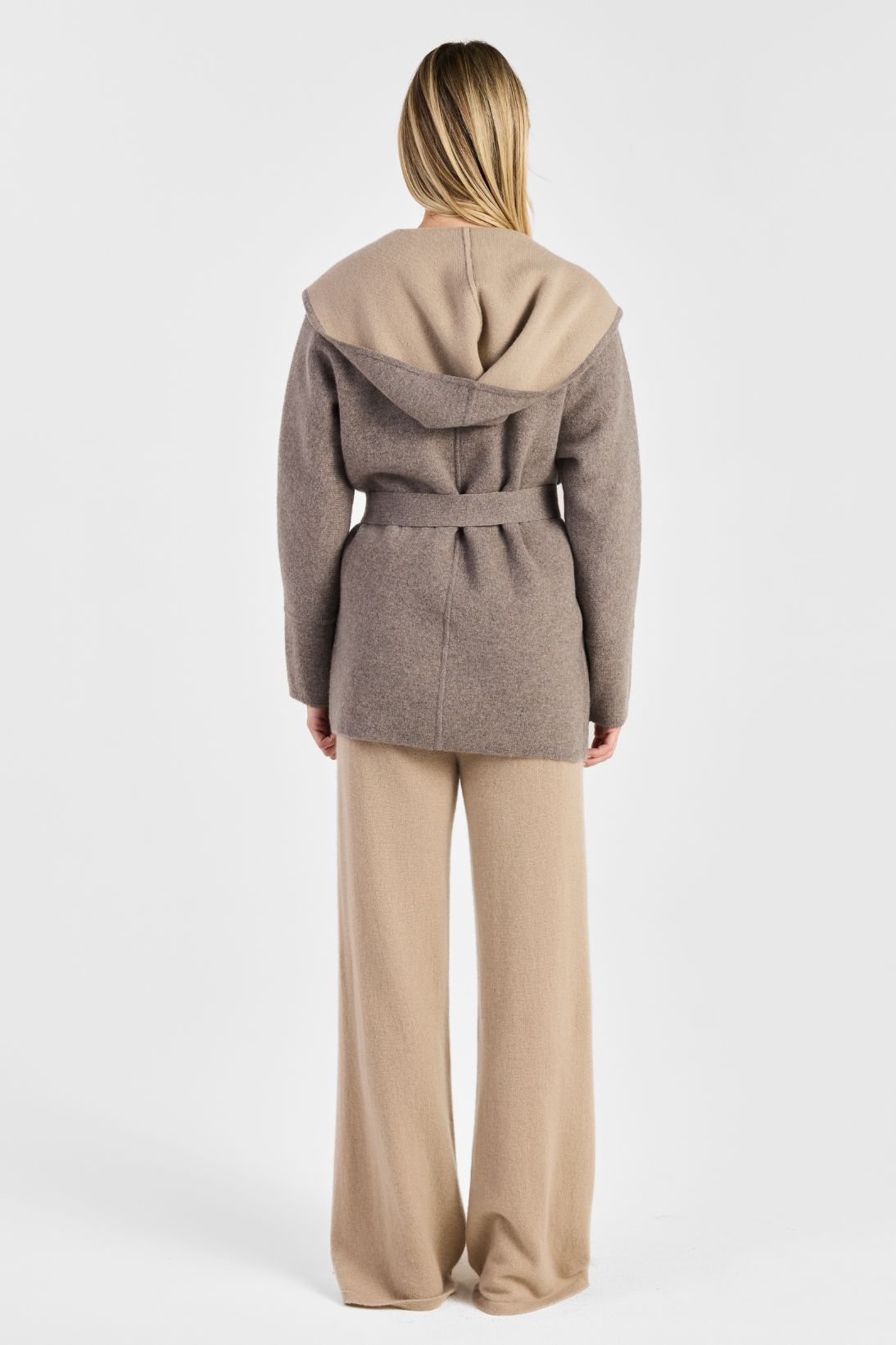 REVERSIBLE HOODED CARDIGAN