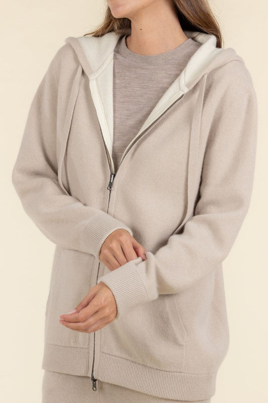 REVERSIBLE FULL ZIP HOODIE