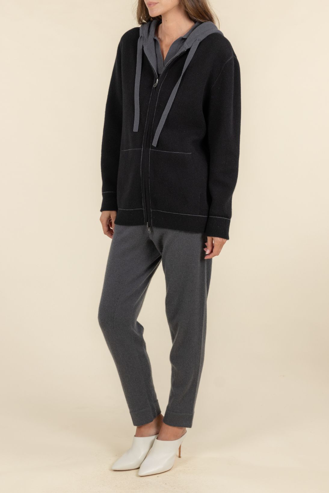 REVERSIBLE FULL ZIP HOODIE