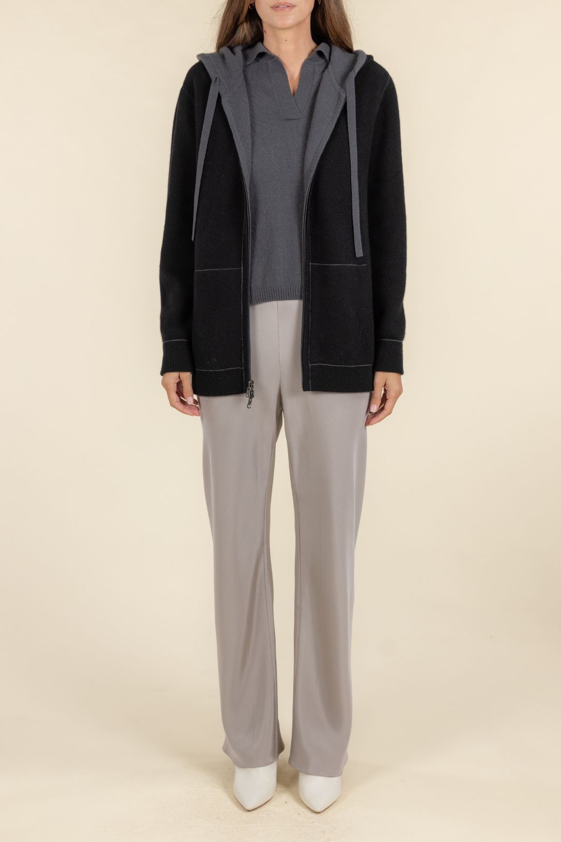 REVERSIBLE FULL ZIP HOODIE