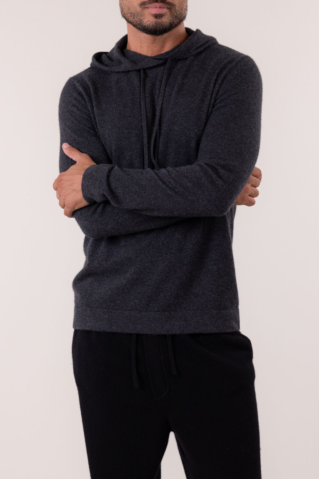 SUSTAINABLE CASHMERE HOODIE PULLOVER