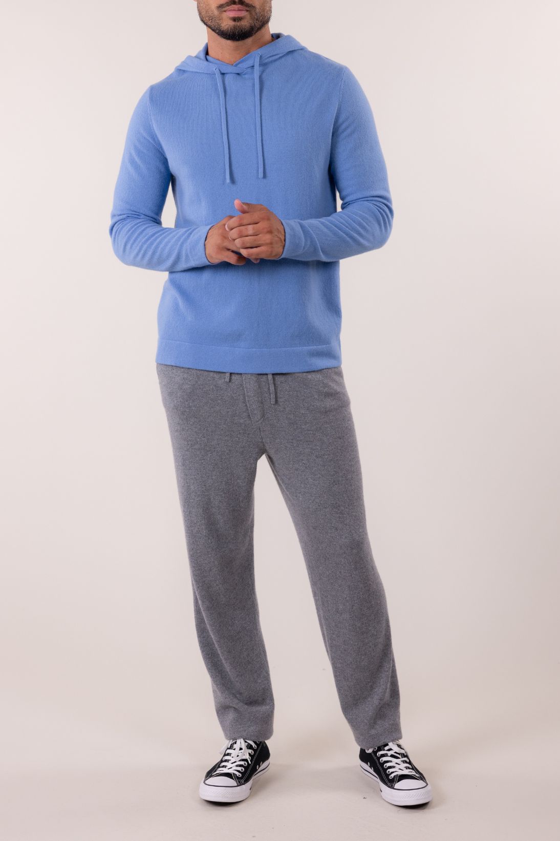 SUSTAINABLE CASHMERE HOODIE PULLOVER