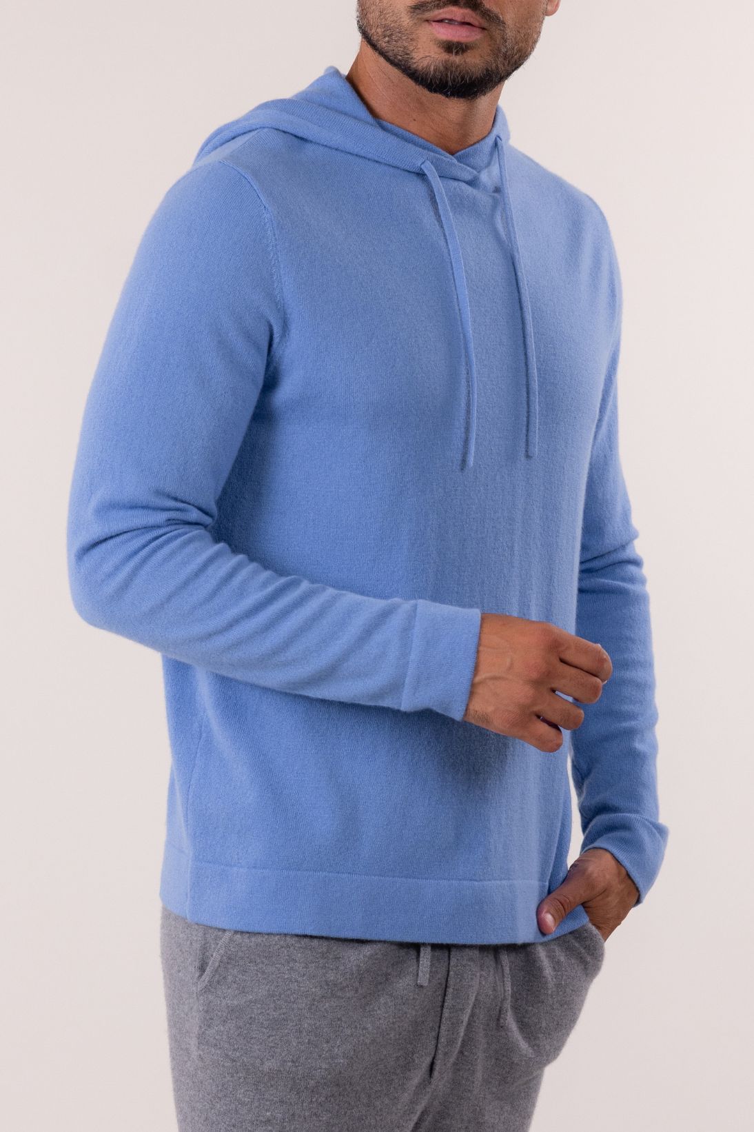 SUSTAINABLE CASHMERE HOODIE PULLOVER