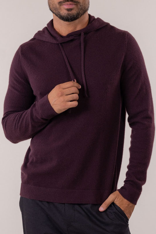 SUSTAINABLE CASHMERE HOODIE PULLOVER