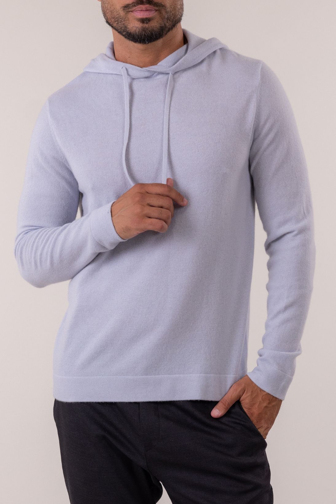 SUSTAINABLE CASHMERE HOODIE PULLOVER