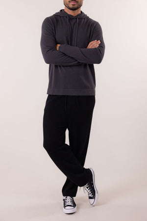 SUSTAINABLE CASHMERE HOODIE PULLOVER
