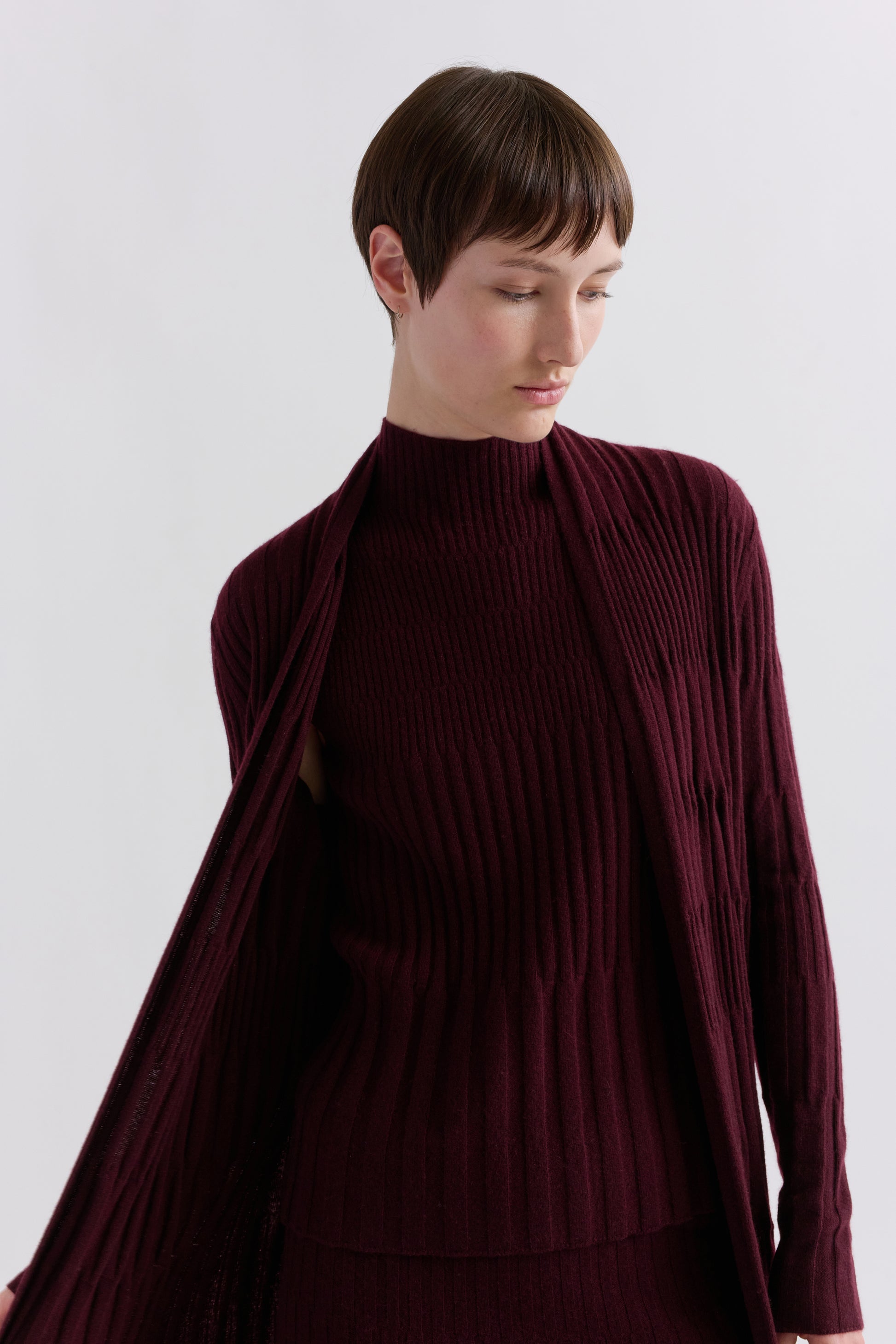 Women's Variegated Ribbed Cardigan | TSE