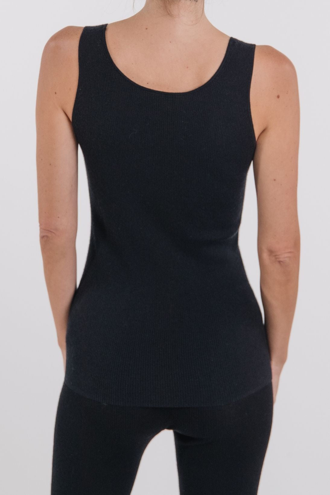 CASHMERE RIBBED TANK