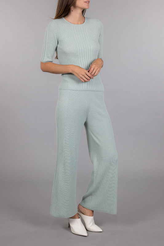 VARIEGATED RIBBED TEE