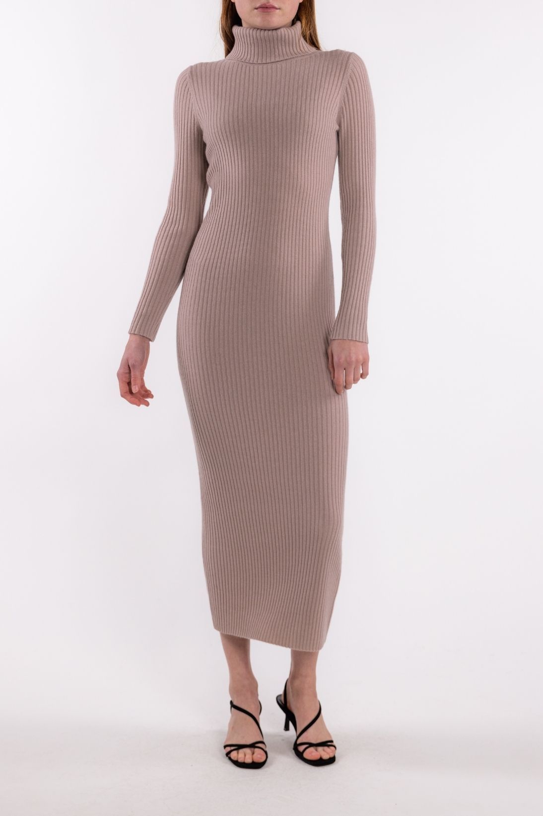 POORBOY RIB TURTLENECK DRESS