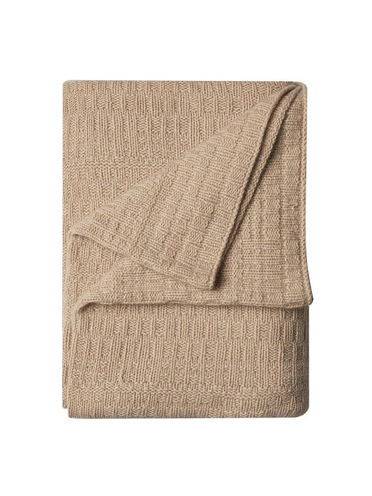 CASHMERE HANDKNIT THROW