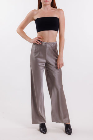 Buy Fabindia Grey Viscose Silk Full Length Ijar Pants online