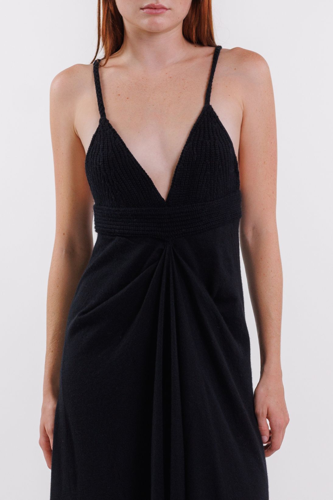 DRAPE FRONT DRESS