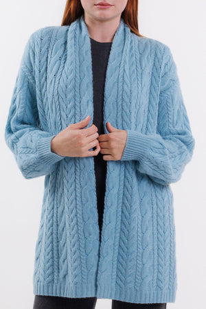 CABLE OPEN CARDIGAN