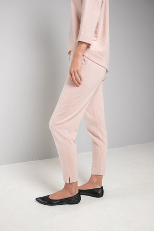 RECYCLED CASHMERE SIDE SLIT PANT