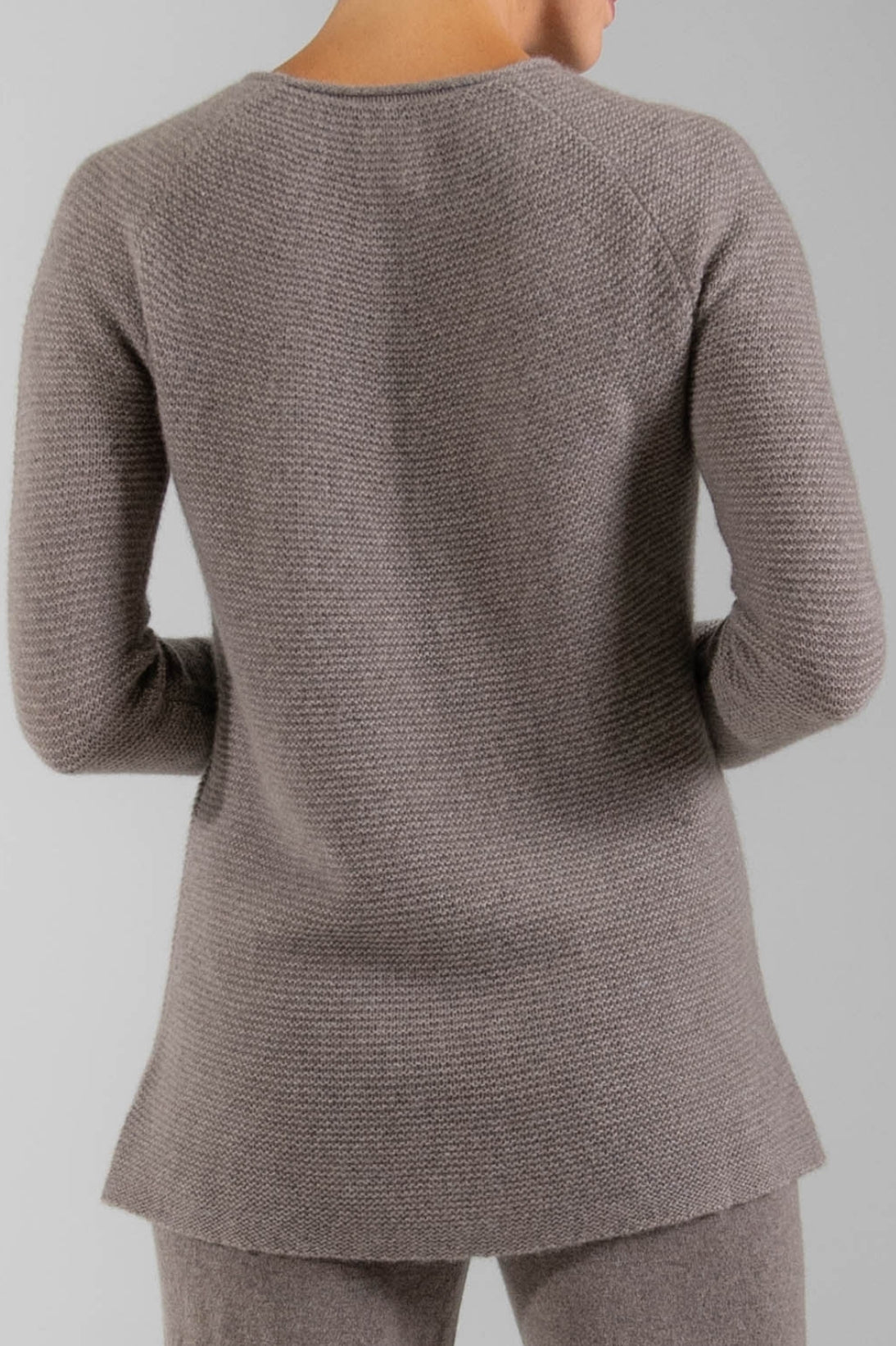 RECYCLED CASHMERE LINKS STITCH TUNIC