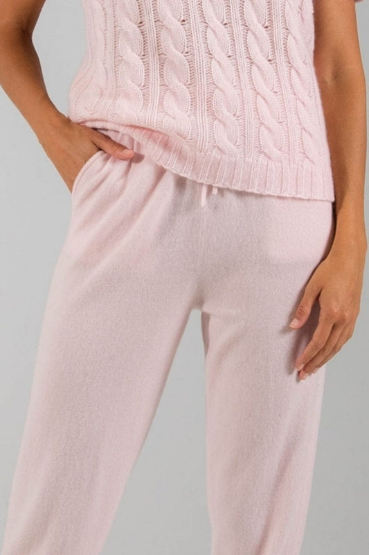 RECYCLED CASHMERE SIDE SLIT PANTS