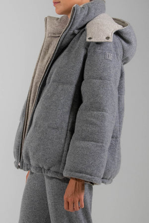 RECYCLED CASHMERE PUFFER JACKET