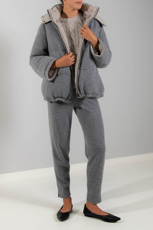 RECYCLED CASHMERE PUFFER JACKET