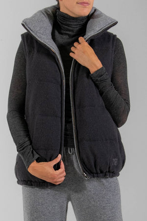 RECYCLED CASHMERE PUFFER VEST