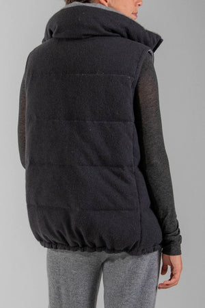 RECYCLED CASHMERE PUFFER VEST