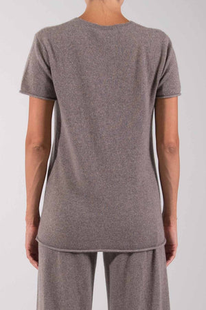 RECYCLED CASHMERE SHORT SLEEVE TEE