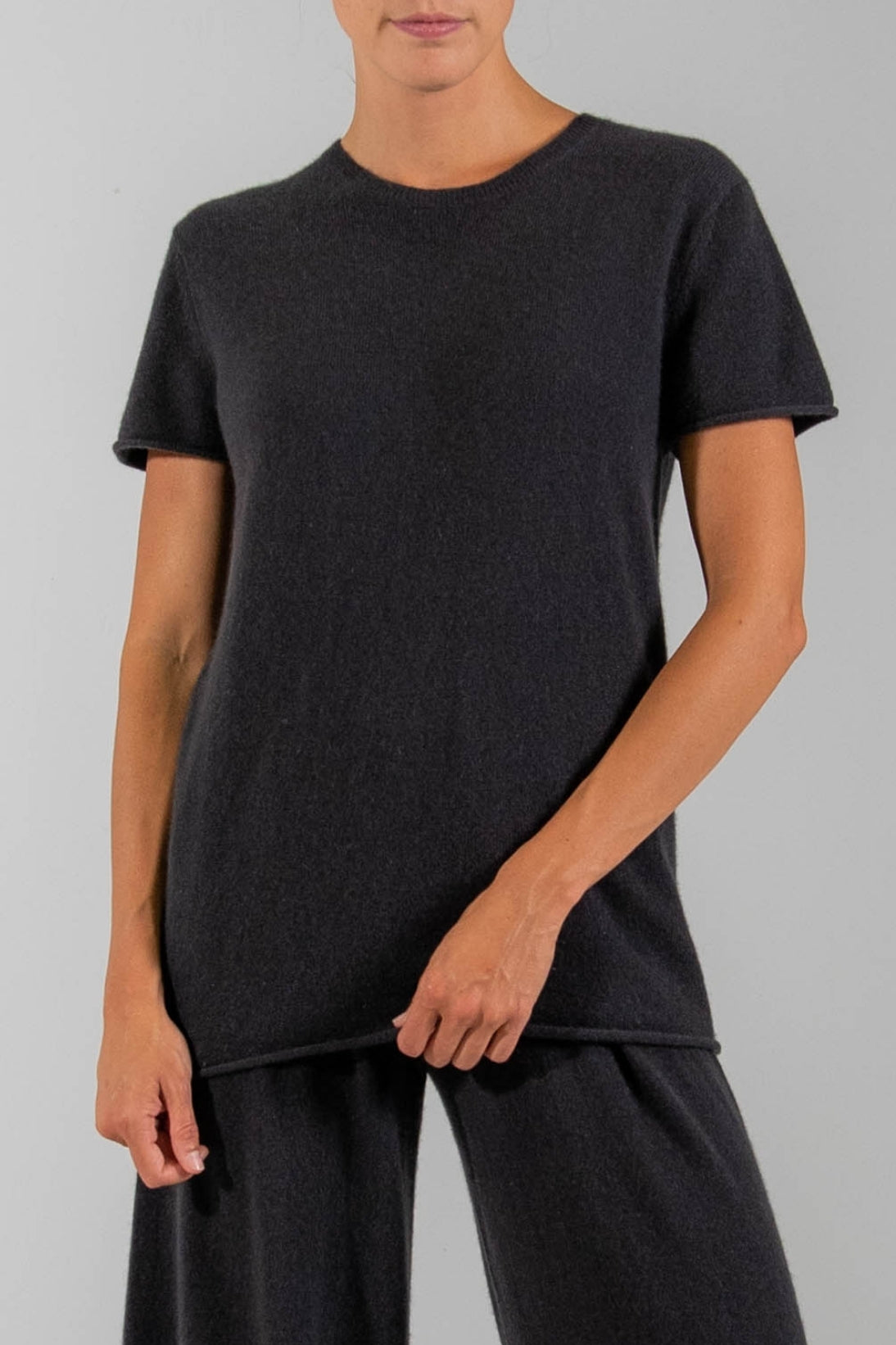 RECYCLED CASHMERE SHORT SLEEVE TEE