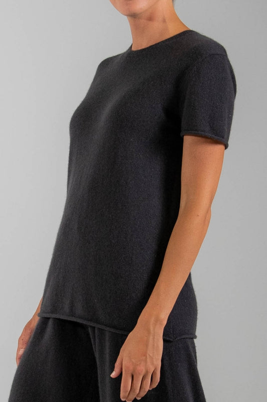 RECYCLED CASHMERE SHORT SLEEVE TEE