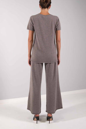 RECYCLED CASHMERE CROPPED PANTS