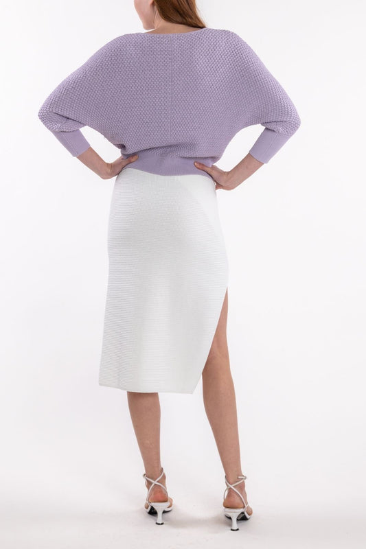 TEXTURED DOLMAN SLEEVE TOP