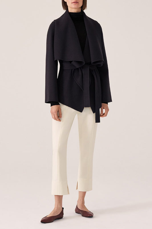 SHORT BLANKET CASHMERE COAT