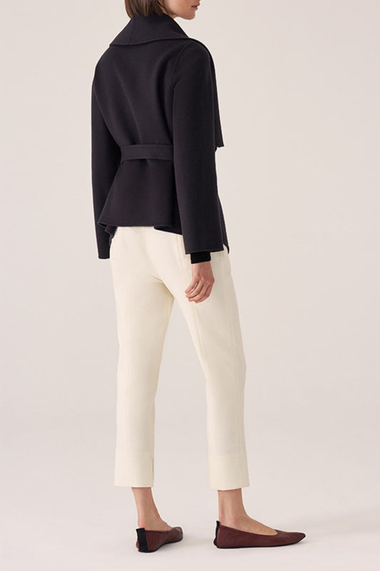 SHORT BLANKET CASHMERE COAT