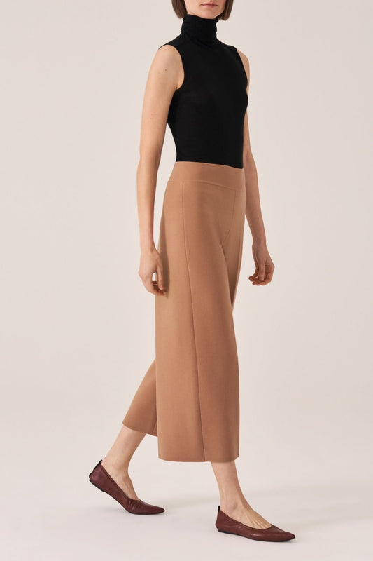 CASHMERE SKIN SLEEVELESS TURTLENECK