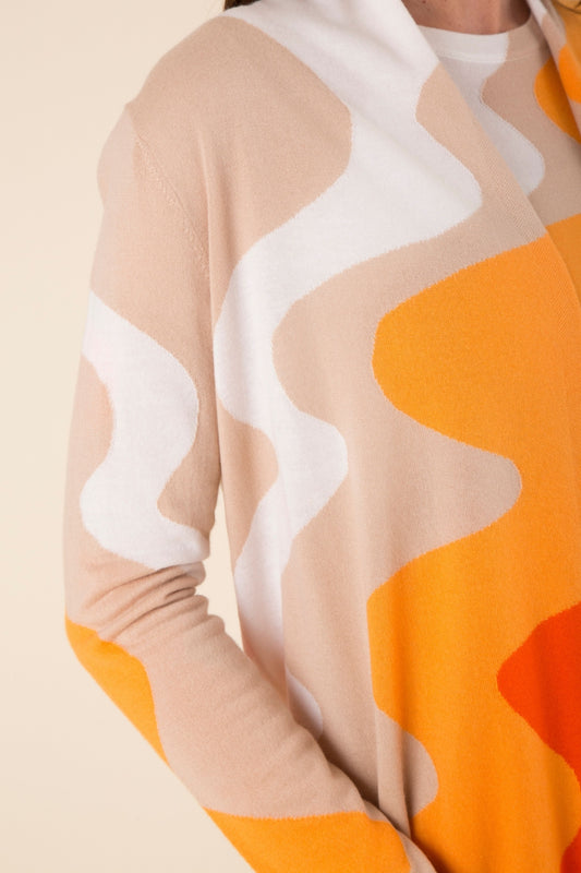 CASHMERE MOD WAVE CARDIGAN