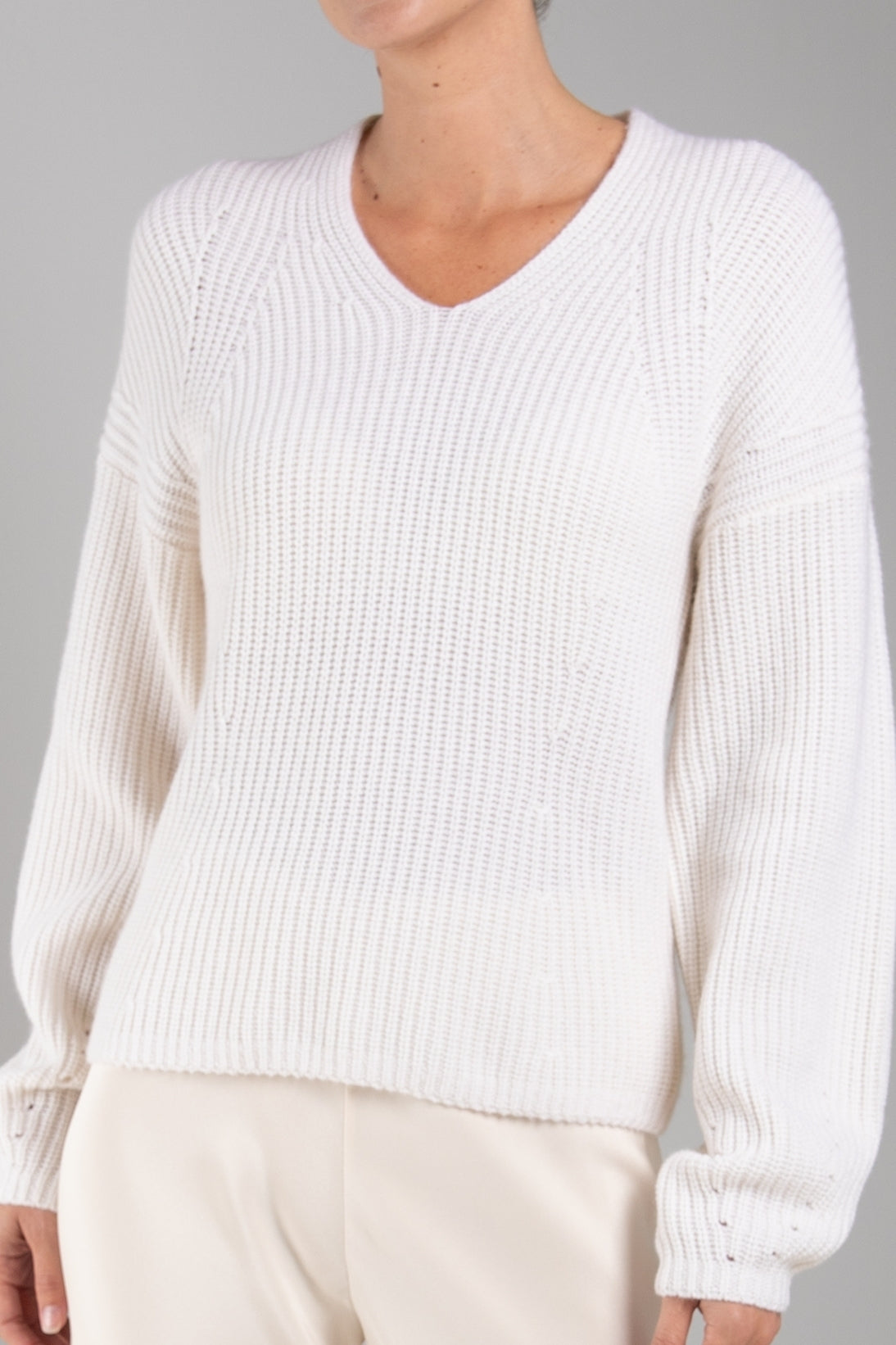 CASHMERE RIBBED SWEATER